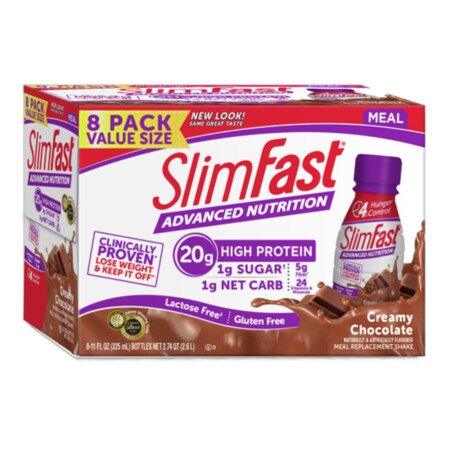 Slimfast Advanced Nutrition RTD Creamy Milk Chocolate Shake 11 oz., PK24 78020